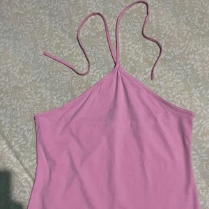 H&M Pink Halterneck Dress