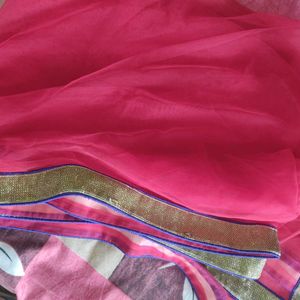 Red Long Dupatta