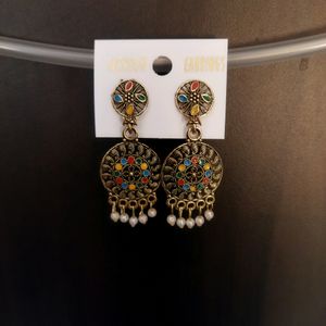 Rainbow Colored Earrings