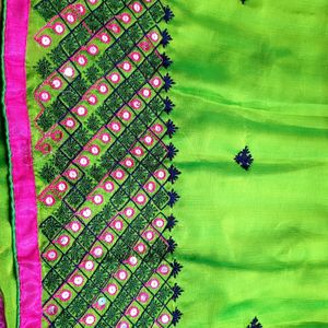 Multi Color Mirror Saree