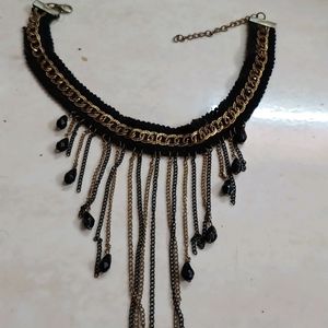 Black Necklace With Hangings