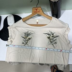 Embroidered Crop Top