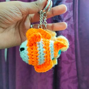 Crochet Fish Keychain