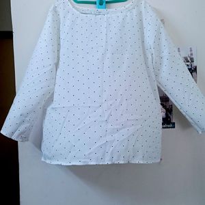 White Top With Black Dots Grace.