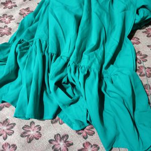 Maxi Dress, Full Length Dress, Turquoise Dres