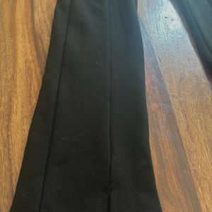 Black Formal Pants With Slits