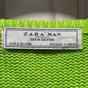 Zara Man Denim Couture Knitted Sweater