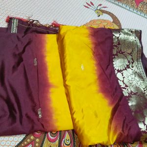 Banarasi Silk Saree With Ombre Effect