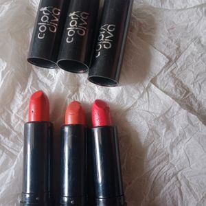 3 lipstick Combo Pink Red And Nude