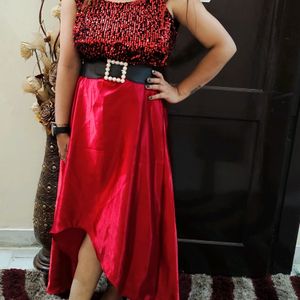 Beautiful Red Party Wear Dress