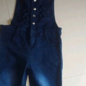 Broadstar women blue dungaree