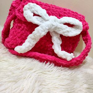 Cute Bow Pink Bag