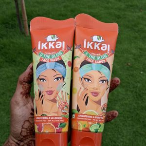 Ikkai Face Wash And Scrub Combo