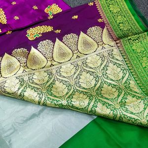 Banarasi Silk With Embroidery 🪡