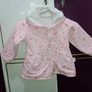 1-2 Yr woonie Baby Girl's Woollen Frock