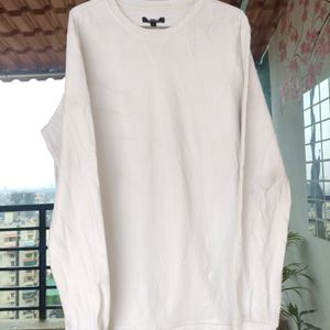 Zudio White Plain Sweatshirt