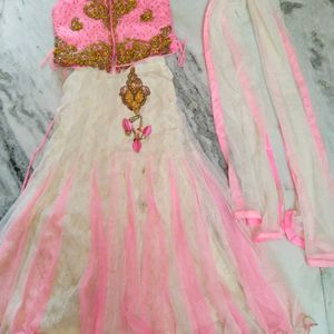 Girls pink Lehenga