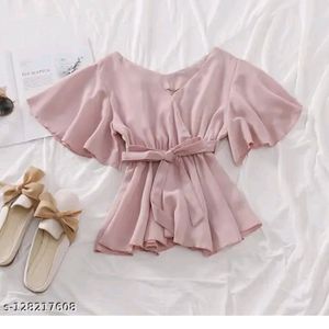 Butterfly Sleeves Knot Top