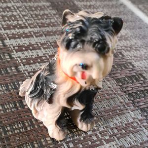 Ceramic Puppy with Red Bow