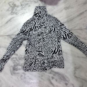 Turtle Neck Animal Print H&M