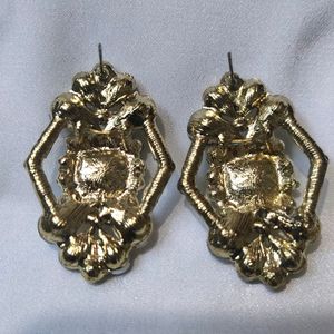 Glass Stone Earring Big Size