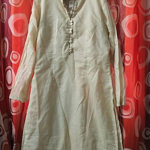 CREAM KURTA