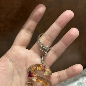 Resin Keychain (S Letter)