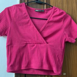 Hot Pink Crop Top