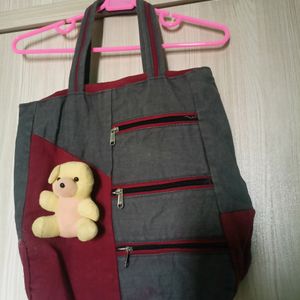 combo of 2 pure cotton handbags