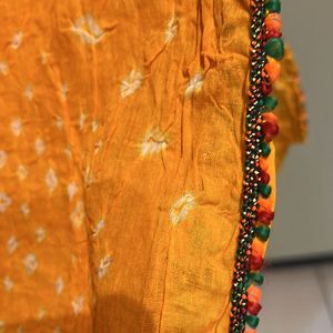 Orange Bandhani Dupatta