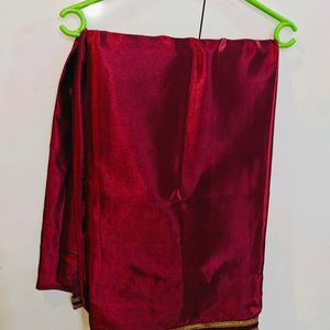 Silk Maroon Saree