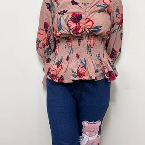 Flowered Rose Top