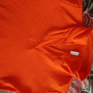 AUSK orange Crop Top