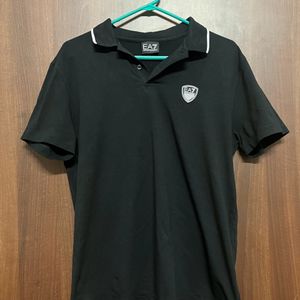 Authentic Armani Polo Black Tshirt