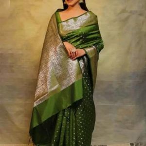 Women's Kanjivaram Soft Pure Silk Banarasi Sarees