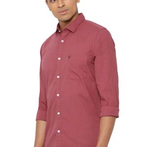 Allen Solly Men's Regular Fit Solid Casual Shirt