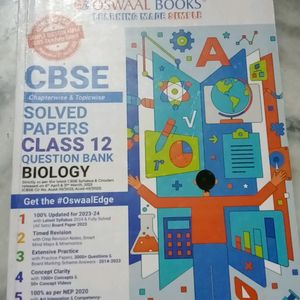 Oswal Solved Papers Class 12th Question Bank Bio