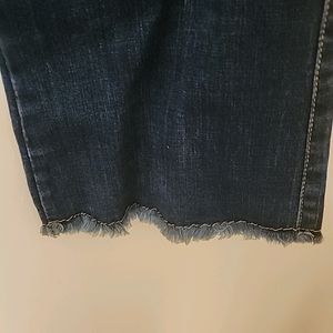 High Waist Flared Blue Denim