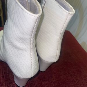 White Ankle Boot