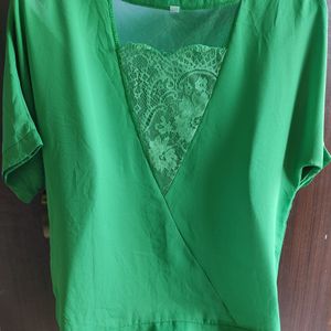 Preloved|Unique Design|Green Top wear