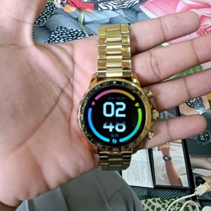 Fossil Gen 7 Smart Watch Golden Always On Display