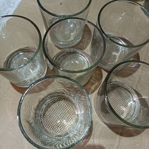 Set Of 6 Glasses Used For Cold Drink, Water, Wine