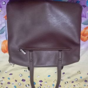 Brown Colourblock Shoulder Bag