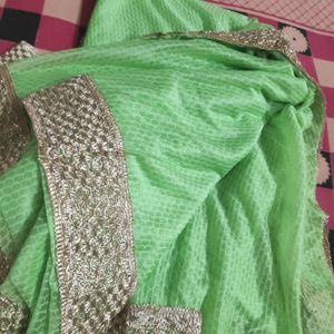 Pista Green Color Saree....