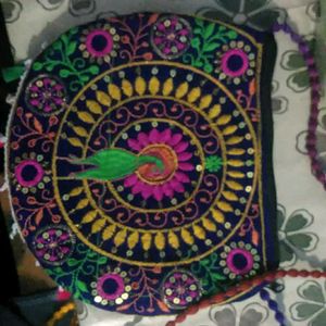 Hand Made Bag With Some Traditional Designs.