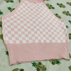 Urbanic Pink Checked Top