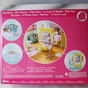2007 Barbie Doll Armoire Desk Playset
