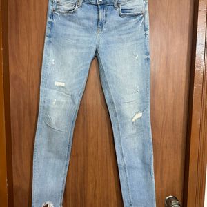 Zara Torn Jeans/ Denim