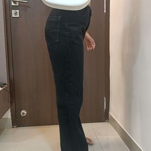 Black Straight Leg Jeans