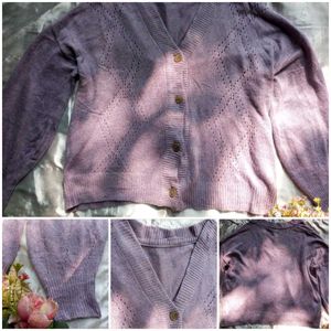 Lavender Cardigan Sweater🎀